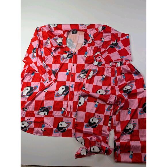 DRESSED IN LALA Satin Playsuit in Cosmic Cowgirl Set Size XS - Picture 3 of 11